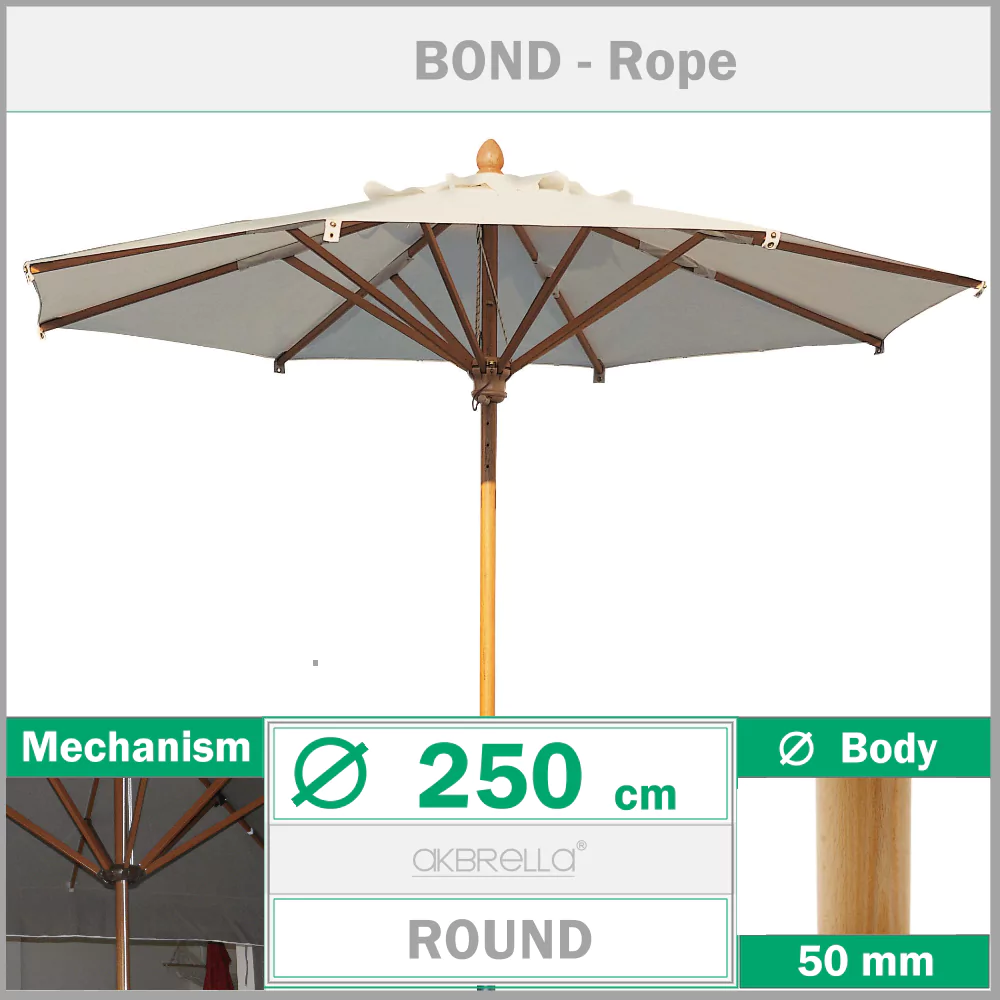 Holzschirm 250 cm