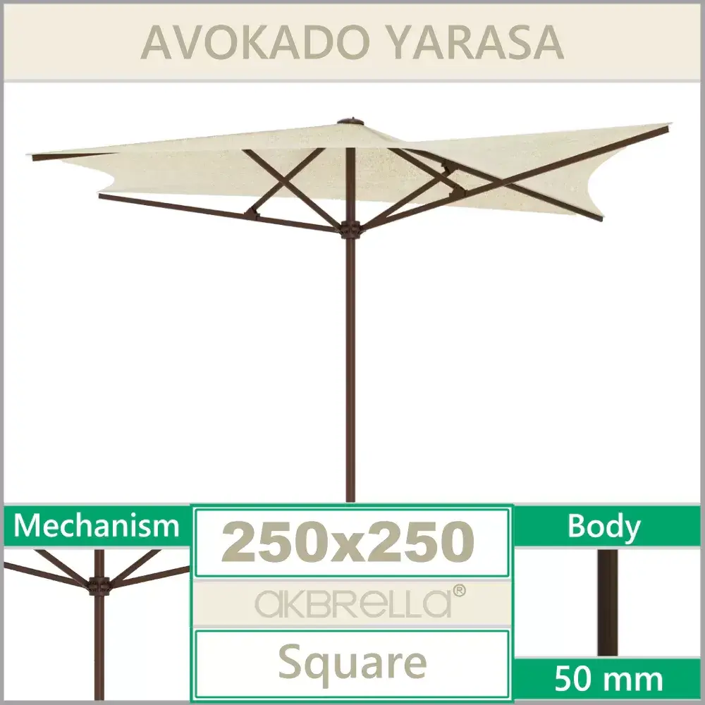 Poolschirm 250x250 cm Avokado