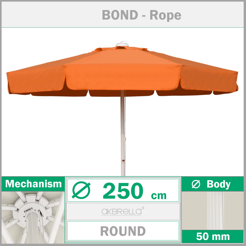 Poolschirm ø 250 cm Bond Angeseilt