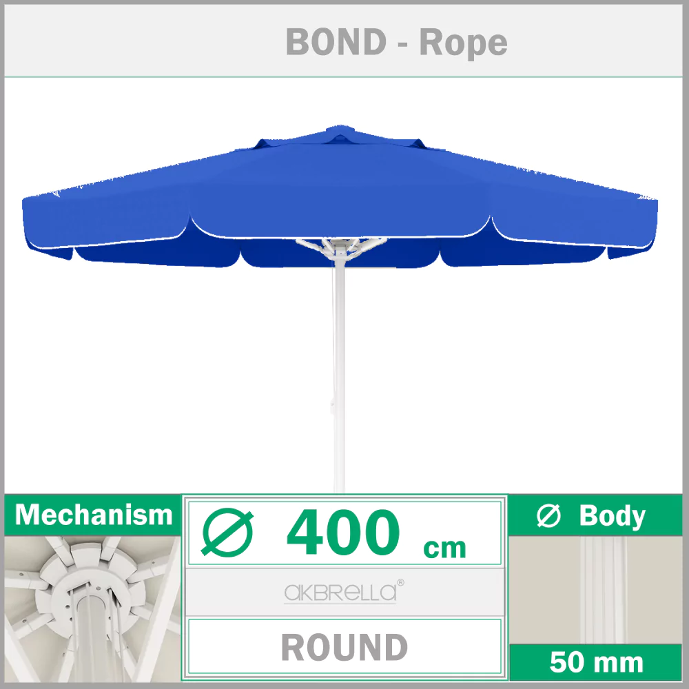 Poolschirm ø 400 cm Bond Angeseilt