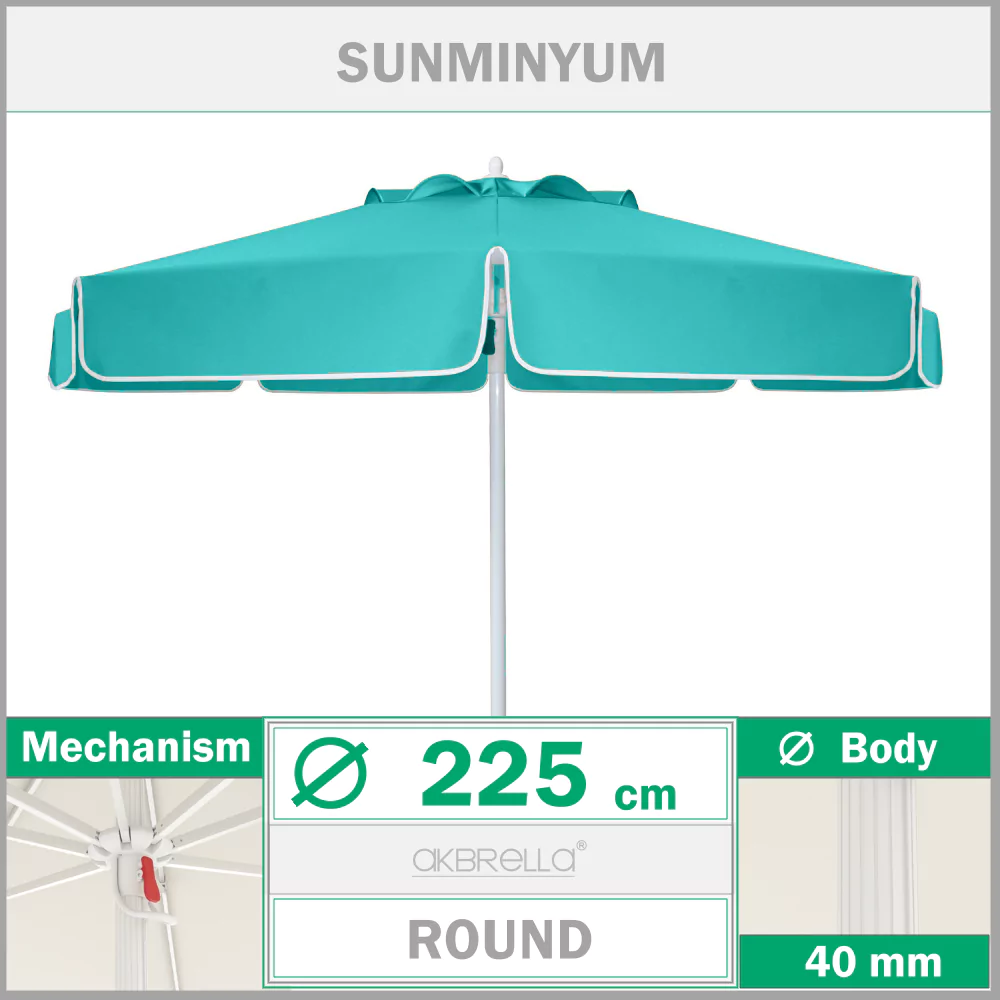 Poolschirm ø 225 cm Sunminyum