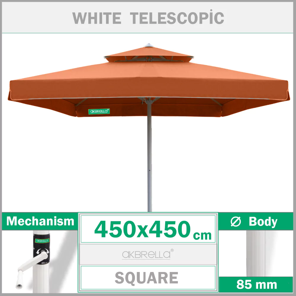 Cafe umbrella 450x450 cm