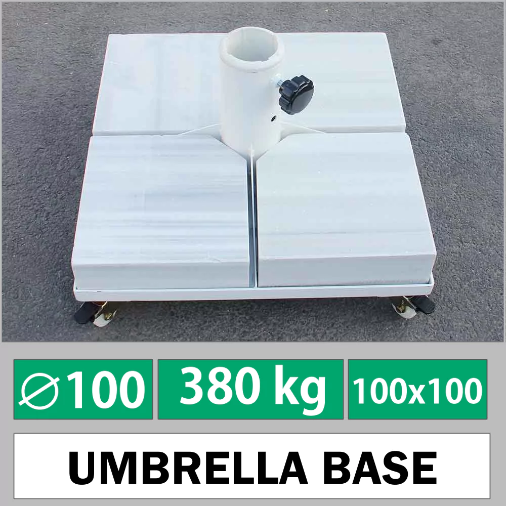 Garden umbrella base 380 kg