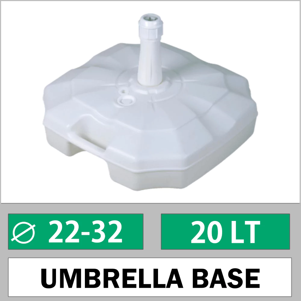 Base de parasol de jardin 20 LT