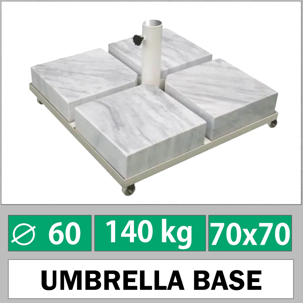 Base de parasol de jardin 140 kg