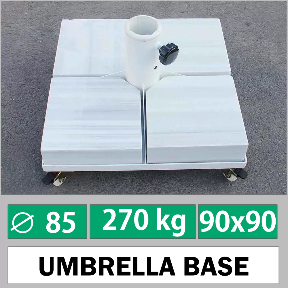 Base de parasol de jardin 270 kg