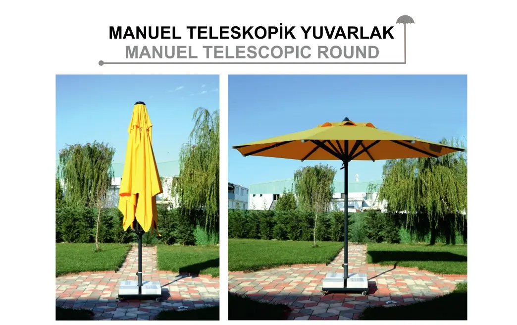 400 Manuel teleskopik parapluie