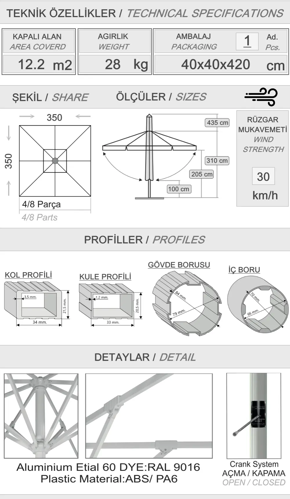 350x350 Ölçü cafe parapluie