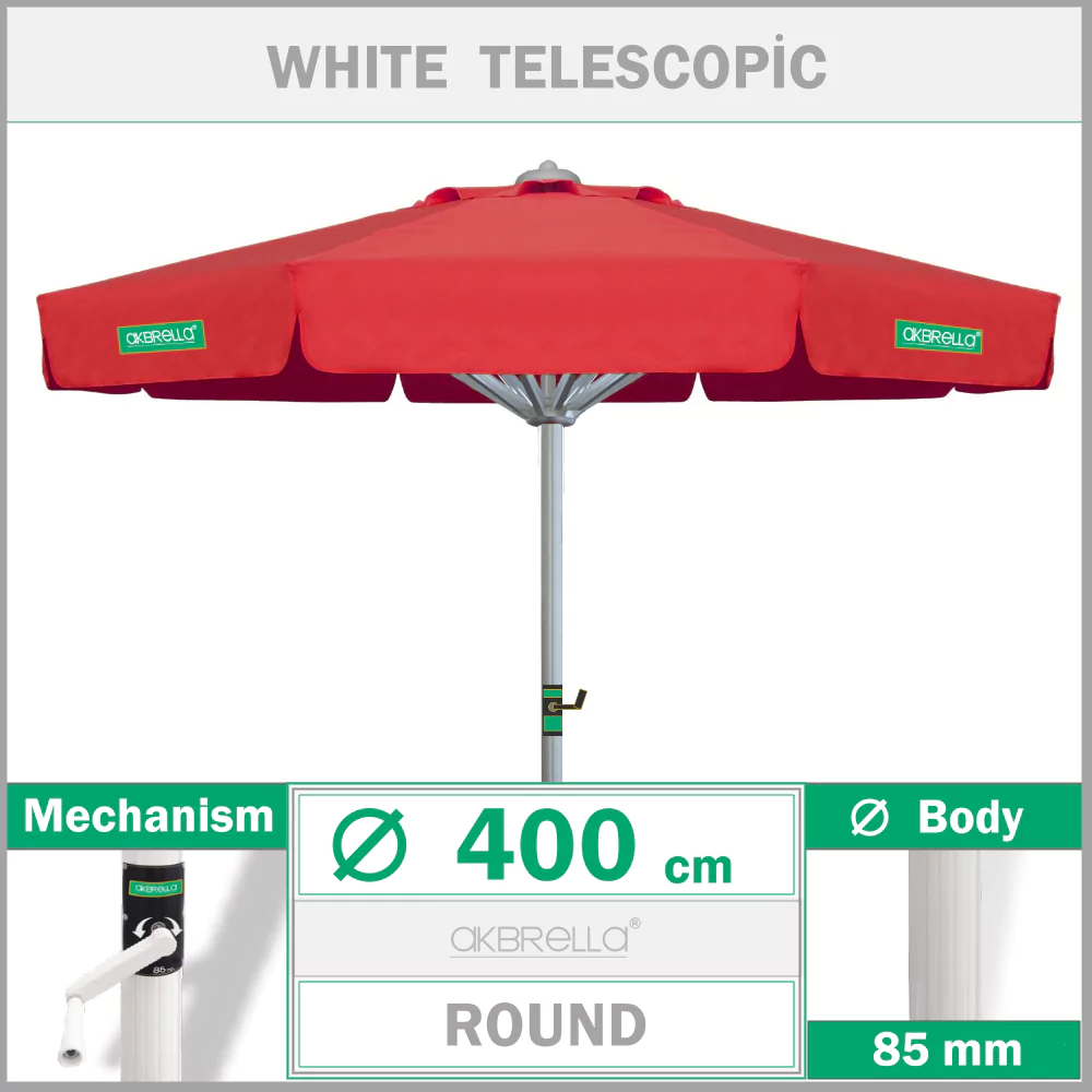 Кафе қолшатыры 400 cm Yuvarlak